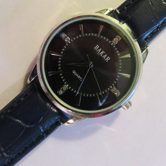 BAKAR UNISEX WATCH/NEW/NEVER WORN/CZ Crystals - Picture 6 of 6